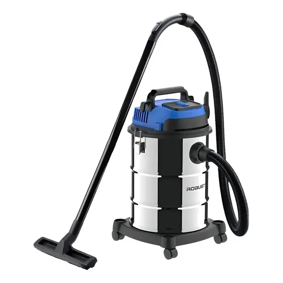 Aspiradora De Tacho Tambor 30l 1600w Polvo Y Agua Robust Gris/azul