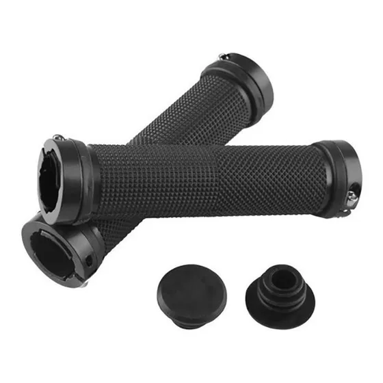 Puños Bicicleta Mtb Doble Lock Aluminio Manoplas