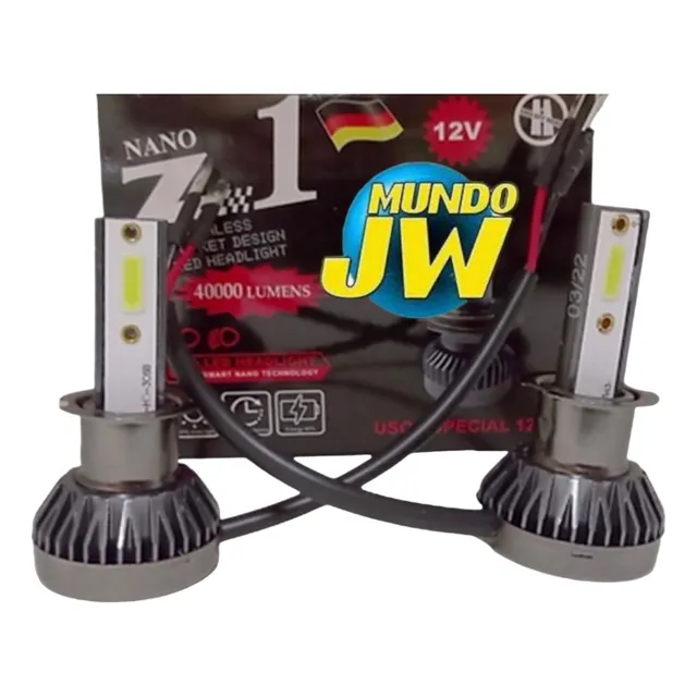 Kit Led Cree Cob Bi H4 H11 H7 H1 H3 Hb4 H16 12/24v Combo X2