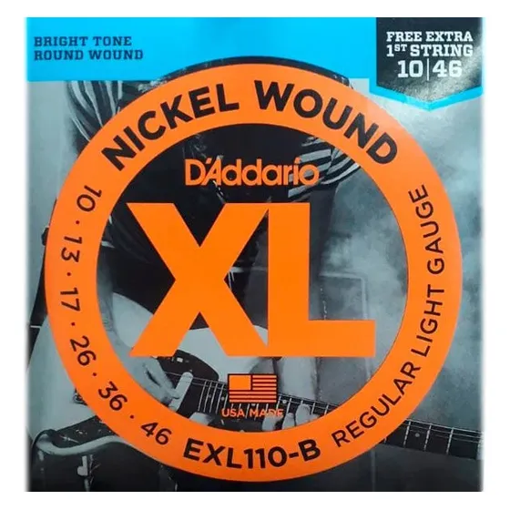 Cuerdas 0,10 Para Eléctrica D'addario Exl110