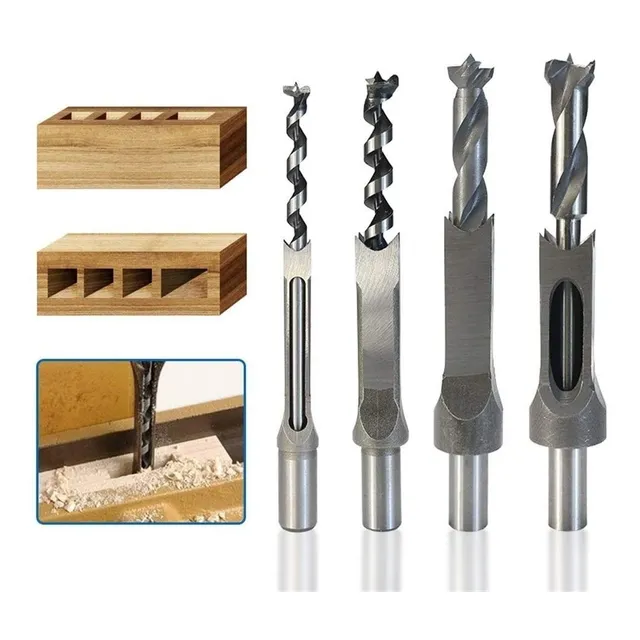 Brocas De Orificio Cuadrado Para Taladrar Agujeros - 4 Pcs