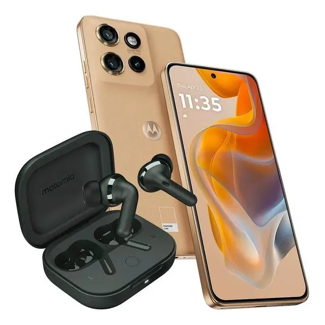 Smartphone Motorola Moto Edge 50 Neo 5g 512 Gb 12 Gb Ram Camara 50mp Moto Ai Ip68 Nfc Cuero Vegano Latte Café Beige