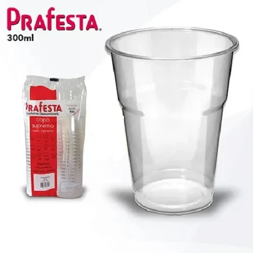 Copo Supremo Prafesta 300ml Tipo Acrílico C/ 120 Unidades 