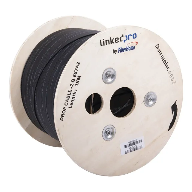 Fibra Óptica Drop, 1km 2 Hilos G.657a2  Ic-dropa2-2c