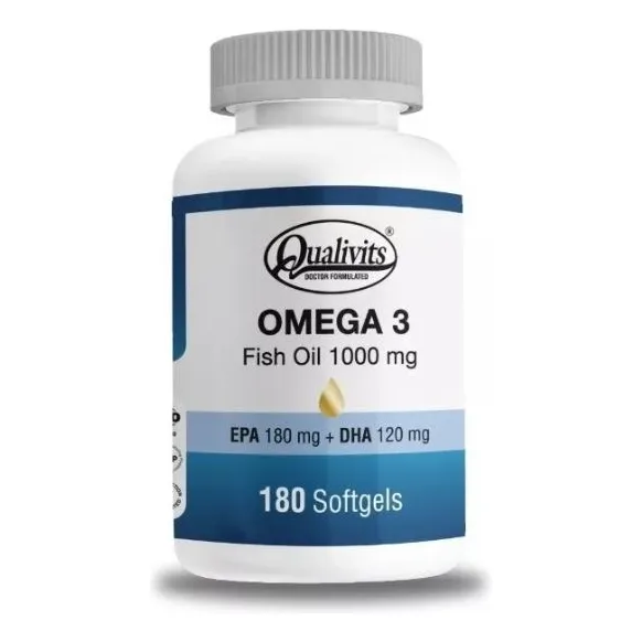 Qualivits® Omega 3 Fish Oil 1000mg X 180 Cápsulas Blandas