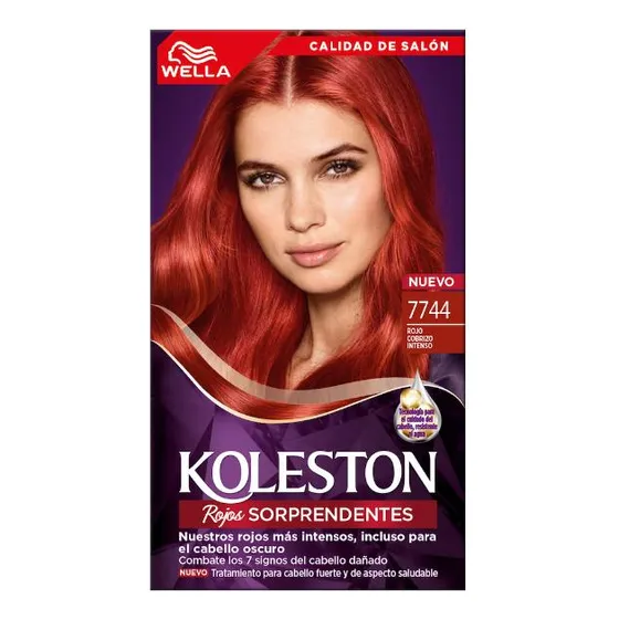 Tinta Koleston Kit 7744 Rojo Cobrizo Intenso