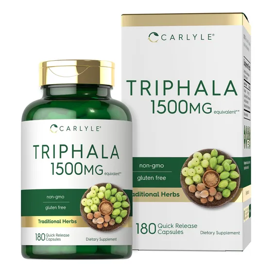 Suplemento Carlyle Triphala En Cápsulas, 1500 Mg, 180 Unidad
