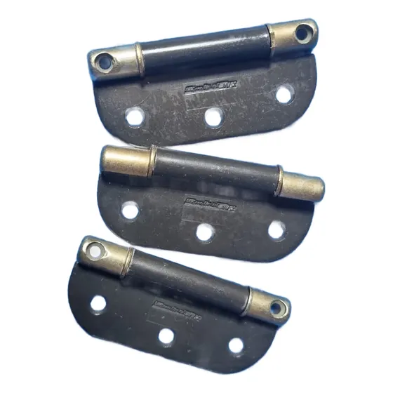 Dobradica Solufer Vg 3 Preta C/tarugo Dour - Cx C/3 Peças