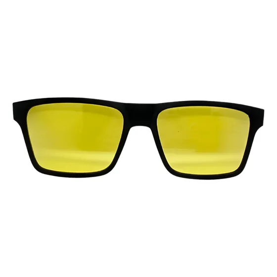 Clip On Para Armação Mormaii Swap Ng W6097a1476 Preto Fosco Haste Não Se Aplica Lente Amarelo Night Vision Desenho Retangular