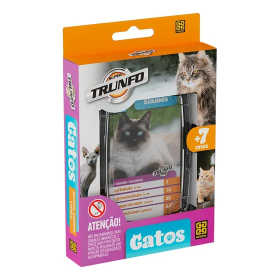 Jogo Super Trunfo Gatos Grow