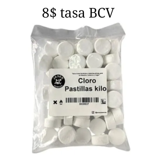 Cloro En Pastilla 1 Kg (pack 50 Unidades)