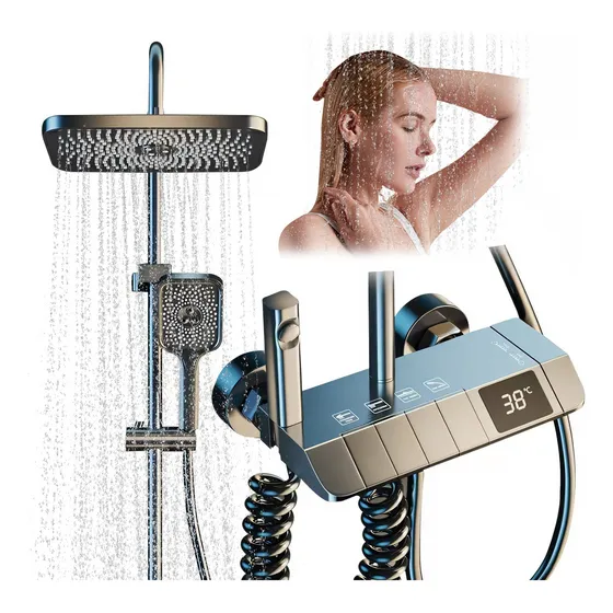 Kit De Ducha Baño De Lujo Ducha De Alta Presión Digital