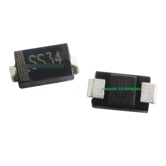 Diodo Schottky Ss34, Smd, Sma, 40v, 3a.