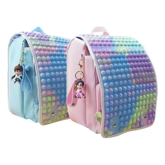 Mochila Cartera Pop It Color Rosa