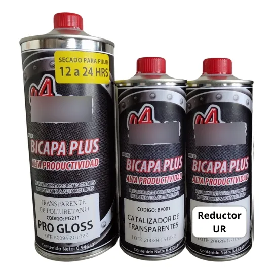Transparente Automotriz, Alto Brillo Pro Gloss Excelente Doi