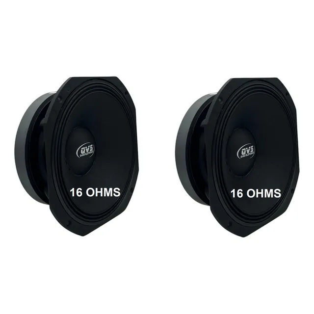 2 Medio Grave Qvs 10 Polegadas 450w Rms Linha Pa Line Array Cor Preto