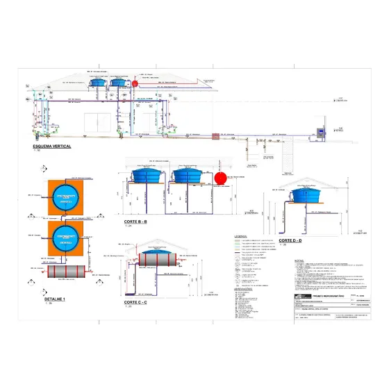 Template Revit Hidrossanitário, Água Fria, Quente E Esgoto