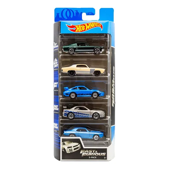 Hot Wheels 5 Pack Fast And Furious Nissan Skyline 2020 Color Plateado