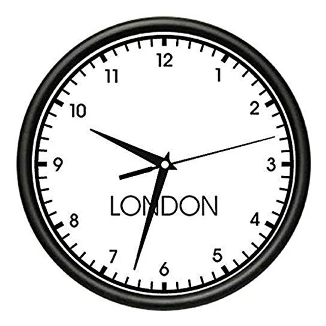 Signmission Londr Wall Zona Horaria Mundial Reloj Oficina