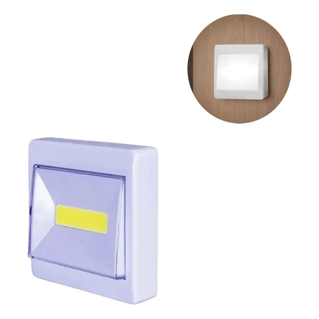 Lampara Led Luz Noche Con Botón Pila Iman Adhesiva Colgante