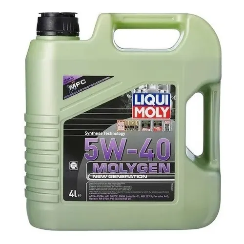 Aceite Sintetico 100% Aleman Liqui Moly Molygen 5w-40 4 Lts