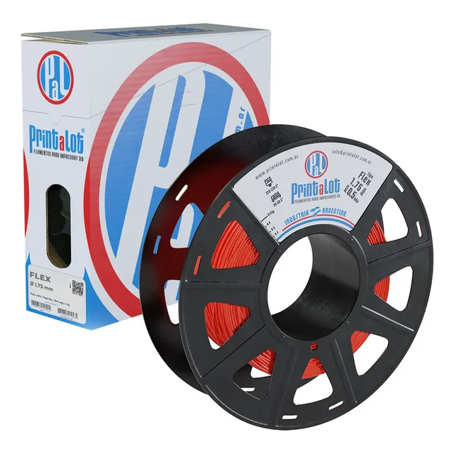 Filamento Para Impresoras 3d Flexible :: Printalot Color Rojo