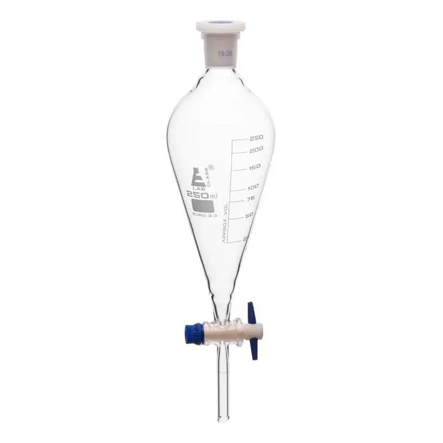 Embudo De Decantación Squibb 1000 Ml Tapón  24/29 Llave Ptfe