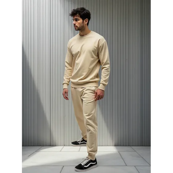 Conjunto Básico Moletom Peluciado Kit Blusa De Frio + Calça