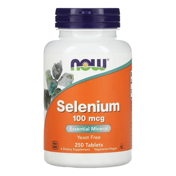 Selênio 100mcg Now Foods Selenium 250 Tablets Importado