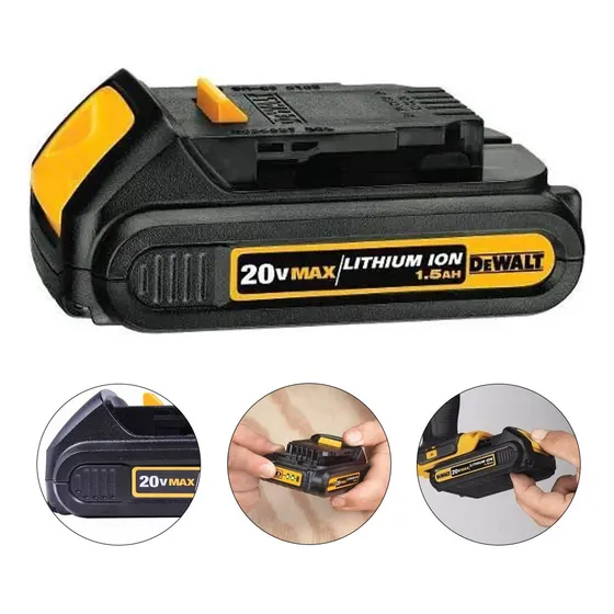 Batería de litio compacta de 20 V como máximo y 1,5 Ah - DCB201-b3 Dewalt