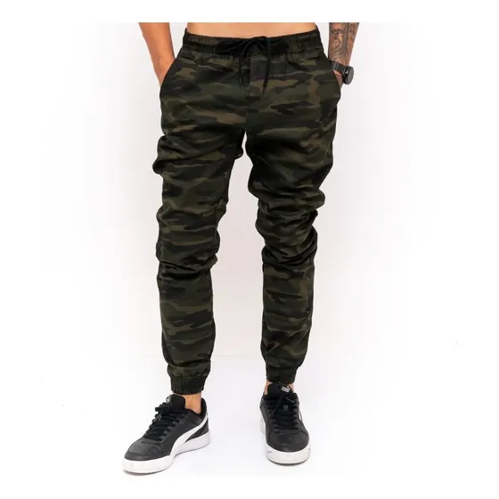 Calça Jogger Masculina Sarja E Jeans Com Lycra