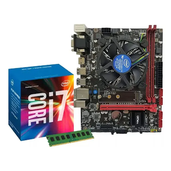 Kit Gamer I7 6700 6ª Geração + Placa H110 +  16gb Ddr4 +nfe