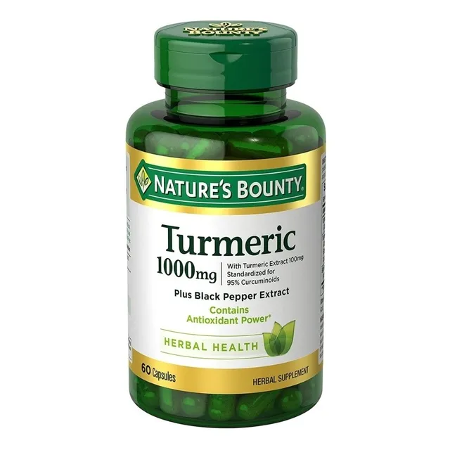 Cúrcuma 1000mg Natures Bounty 60 Cápsulas 