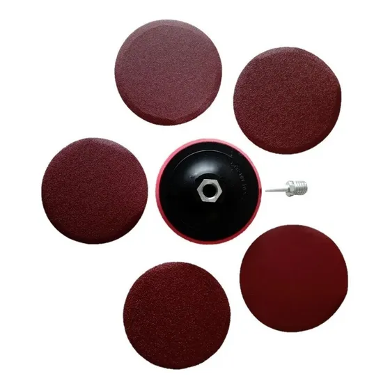 Disco Para Pulir Madera + Juego De Lijas Dp115j-p Uyustools