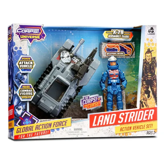 The Corps Lanard Land Strider Vehiculo + Figura Accion Gijoe