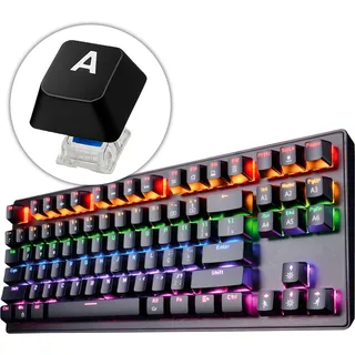 Teclado Mecanico Gamer Tkl Led Abnt2 Usb Keycaps Doubleshot Teclado Mecanico Gamer Tkl Led Abnt2 Usb Keycaps Doubleshot