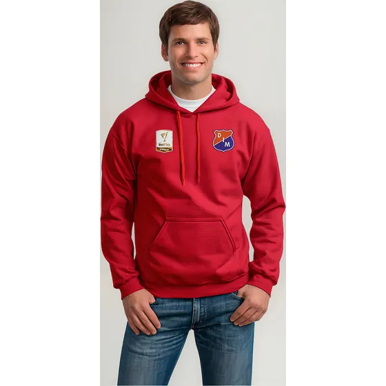 Buzo Hoodie Con Capota Medellin Liga Futbol Deportivo Correr