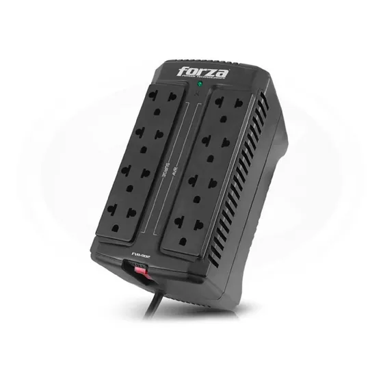 Forza Fvr-902 - Estabilizador Regulador 900va 450w 8 Tomas Color Negro