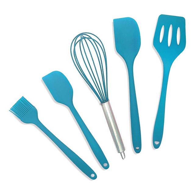 Jogo De Cozinha Kit5 Peças Utensílios De Cozinha Em Silicone