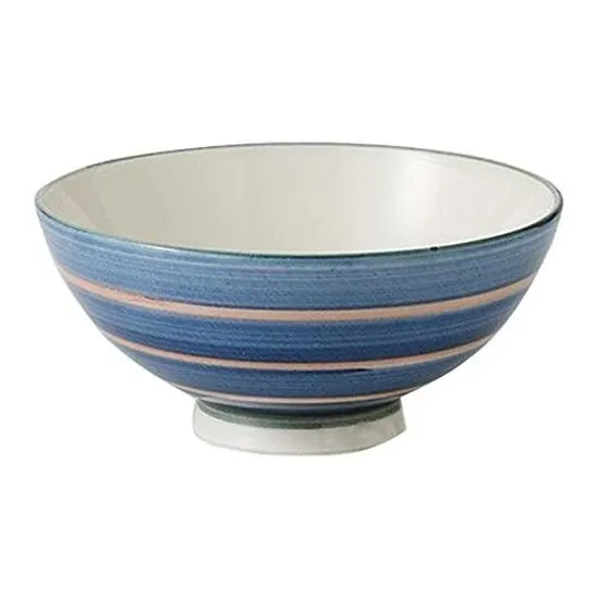 Set Of Piece Blue Nakahira Inche Cm Oz Rice Bowl Ryokan