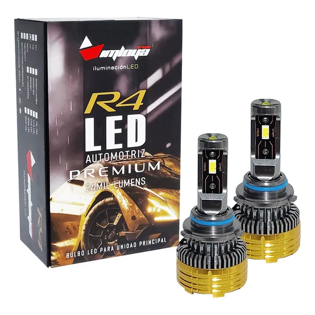 Kit De Focos Led Premium Imloya R4 24mil Lumen Luz Principal 9005
