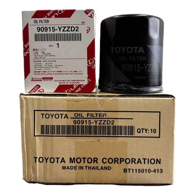 Caja X 10 Filtro Aceite Original Toyota Hilux, Fortuner Prad