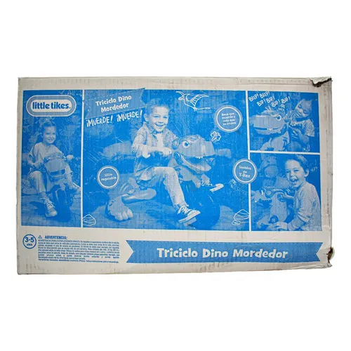 Triciclo Dino Mordedor Sonidos De T-rex Little Tikes Cd Color Naranja