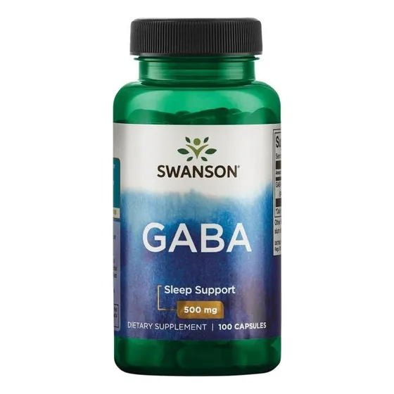 Alta Potencia Gaba 500 Mg 100 Caps Apoyo Sueño Reparador Swanson