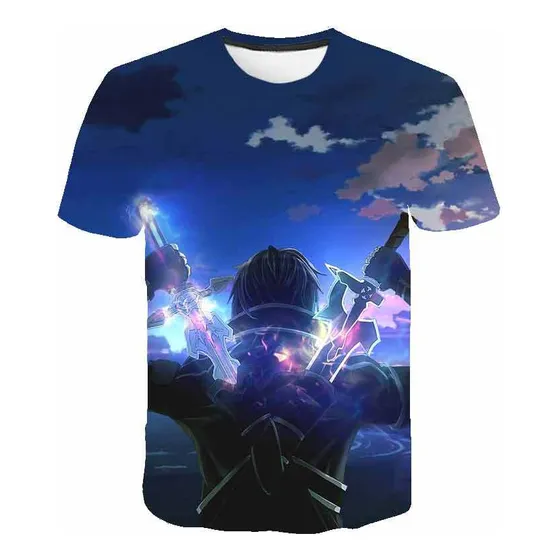 Playera Con Estampado 3d De Sword Art Online Anime Sao