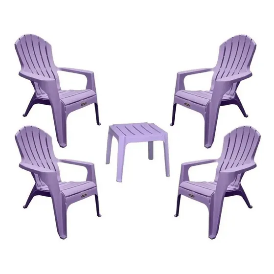4 Sillones Colombraro Country + Mesa Blanca Barcelona