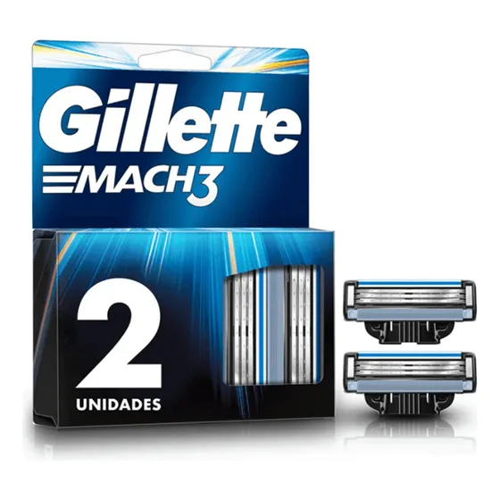 Refil Para Barbear Gillette Mach3 2 Un
