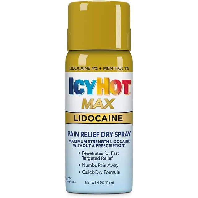 Icy Hot Max Spray Con Lidocaína , Alivio De Dolor Importado