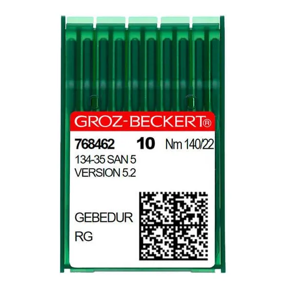 20 Agujas Groz-beckert® 134-35 San 5 Gebedur- 140/22, Rg