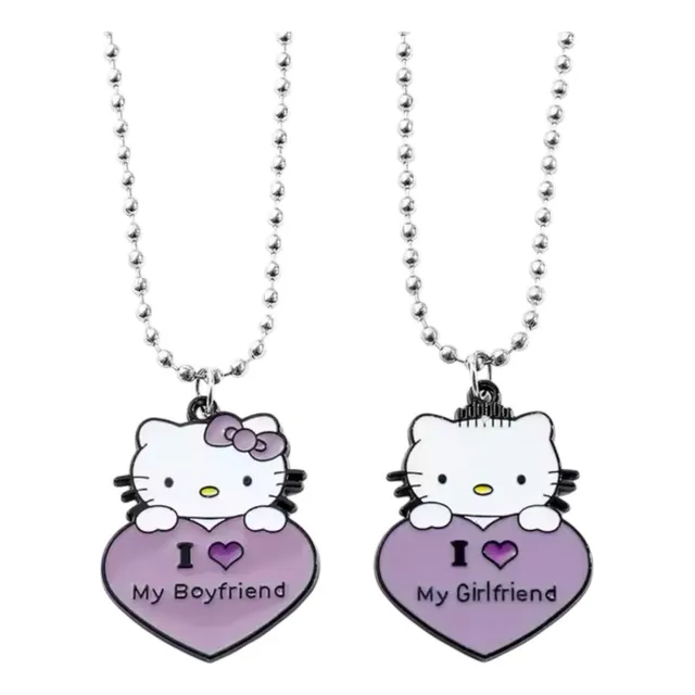 V Collar Dúo Hello Kitty Para Pololos Parejas Novios